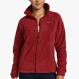 NWT COLUMBIA Benton Springs Beet Red Fleece Jacket Sz XL